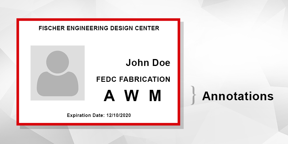 FEDC Badge Sample