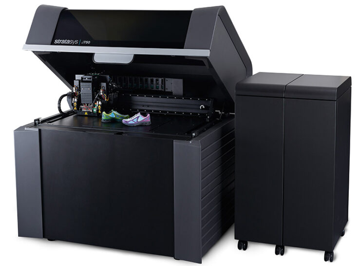Stratasys J750 Polyjet printer with example model